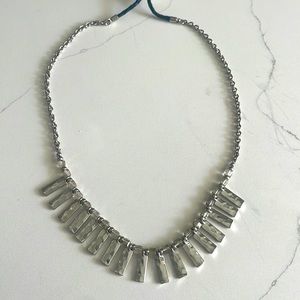 Silver and Leather Adjustable necklace